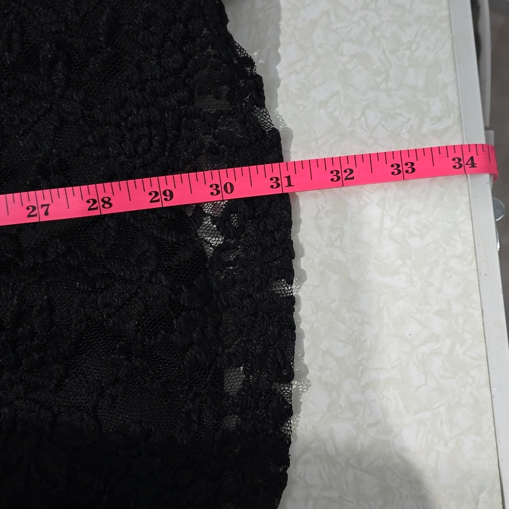 LOVE J Black Lacy Dress Medium - Picture 11 of 11